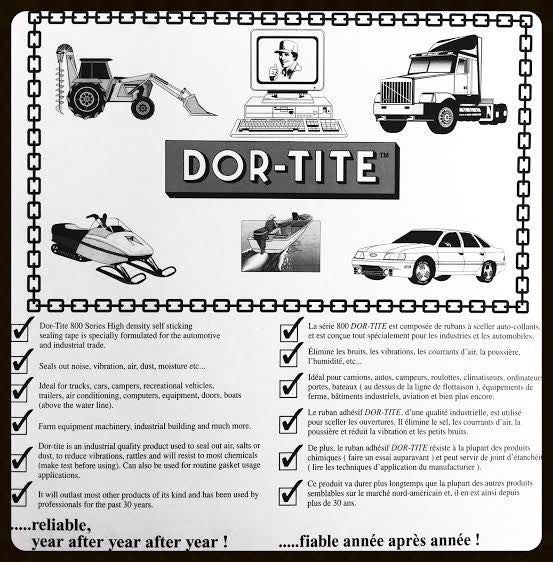 Dortite Weatherstip Sponge (818) - Premium Neoprene Closed Cell Gasketing - SIZE : 3/4IN x 5/32IN x 50FT